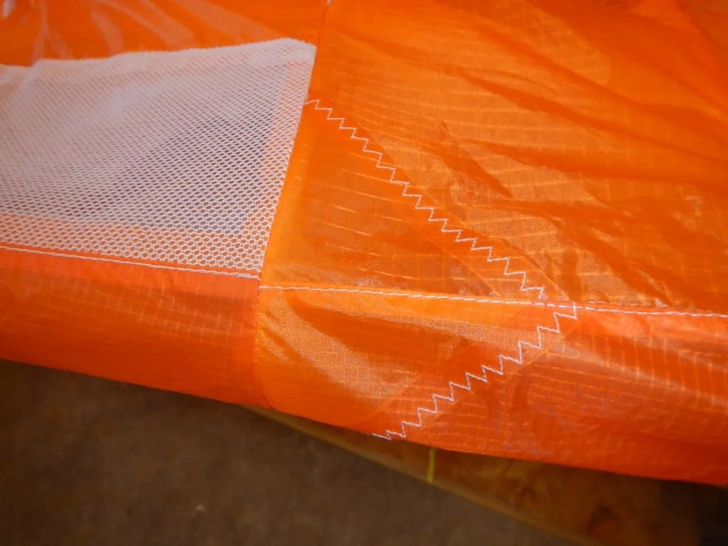 Réparation avec pièce de tissus simple