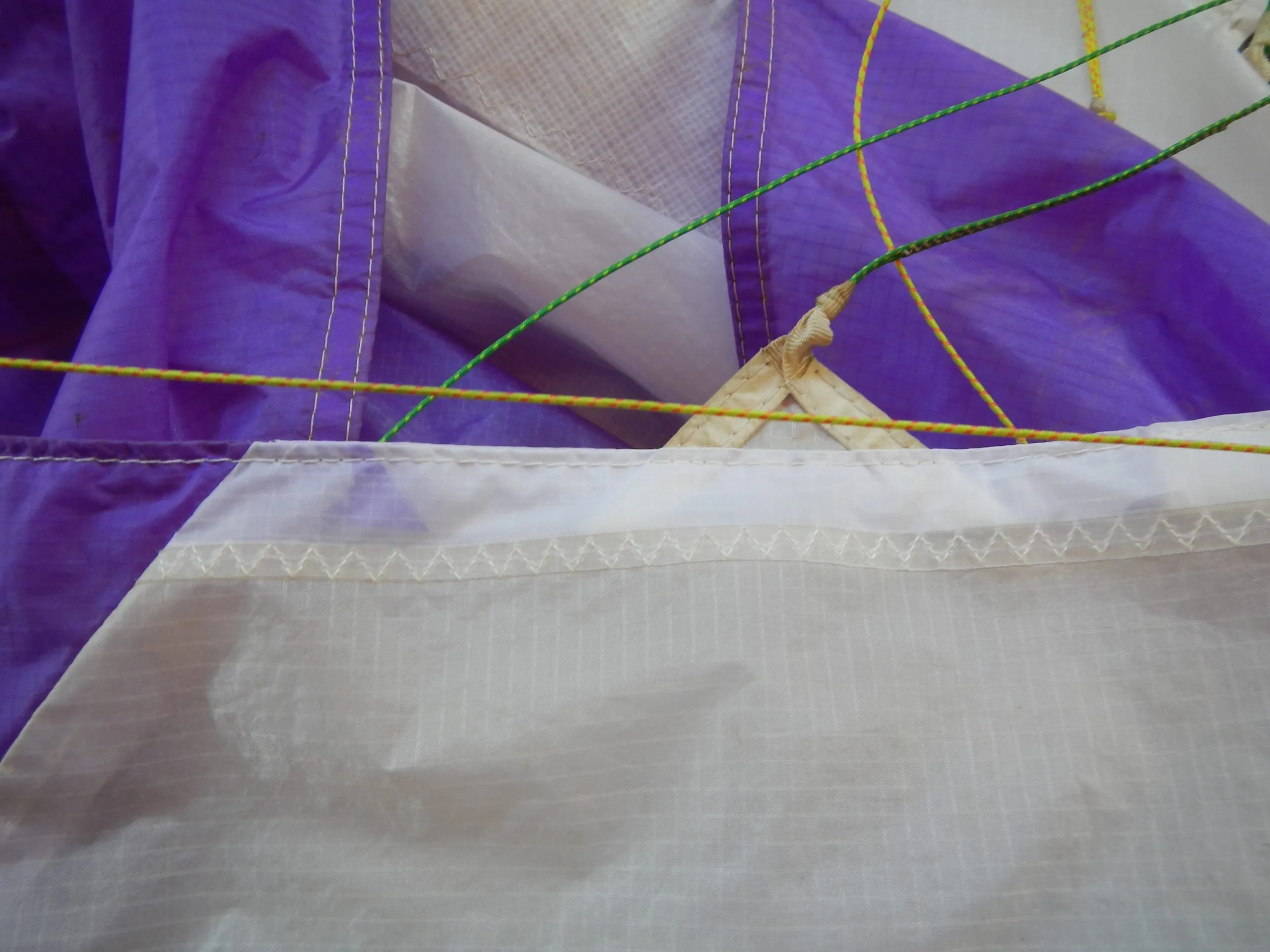 Réparation avec pièce de tissus simple